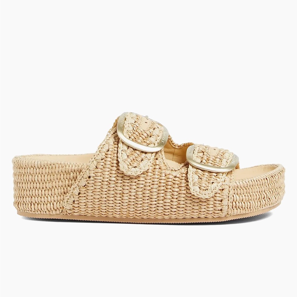 Loeffler Randall Theo 40MM Cotton-Blend Platform Sandals 6.5 - Picture 7 of 15